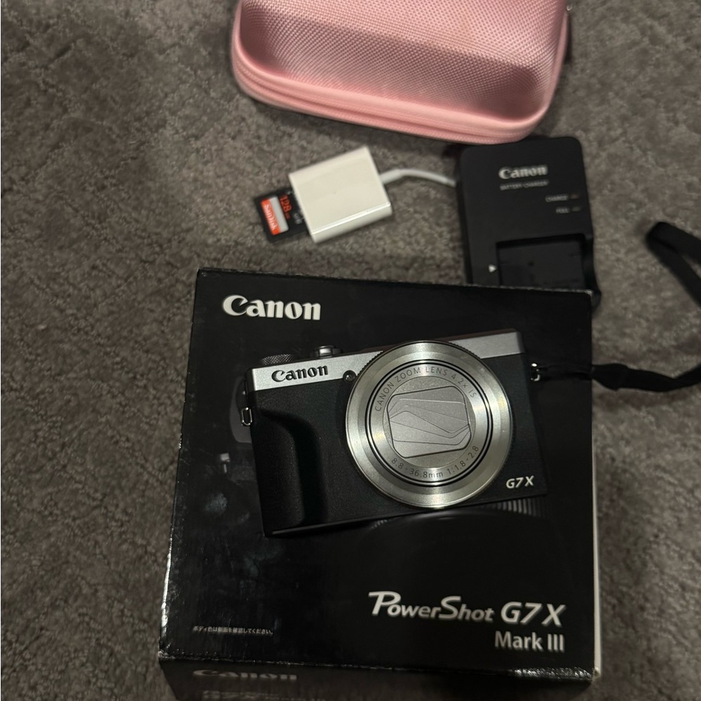 Canon PowerShot G7X Mark III Black and Silver Digital Camera